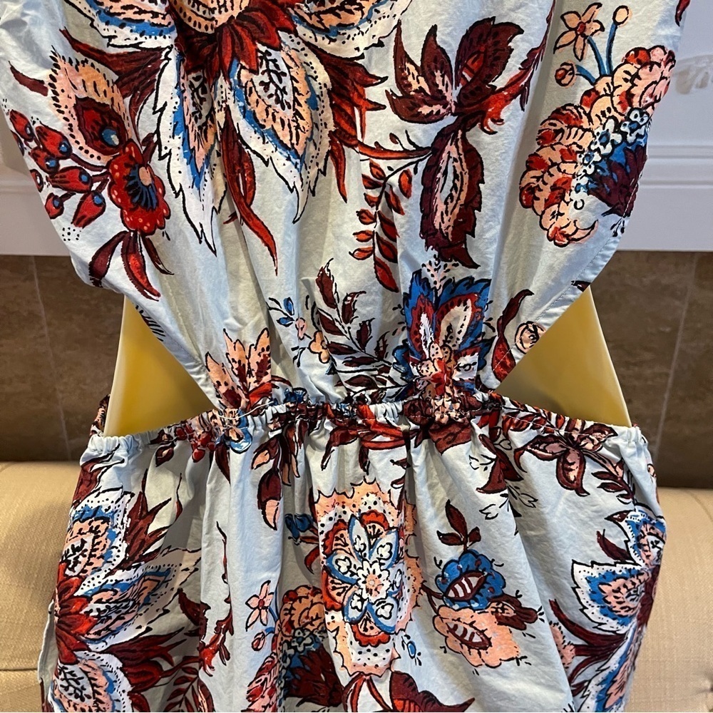 RHODE X Target Womens Large Leafy Print Cutout Midi Dress Medium - Picture 13 of 16
